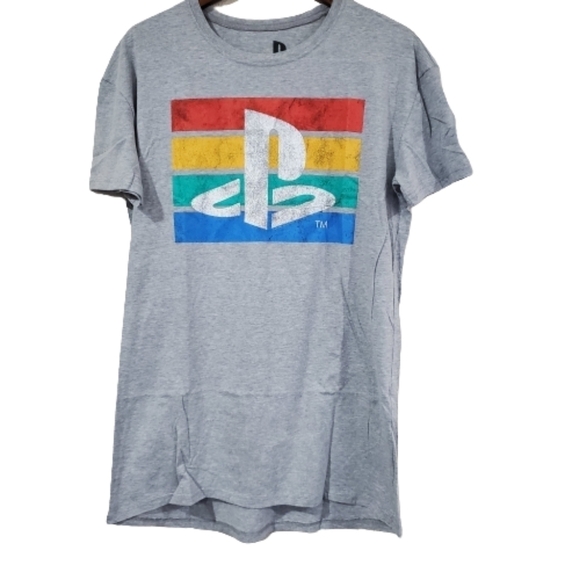 NWOT Gray Short Sleeve Playstation Graphic T- Shirt Size Small - Picture 1 of 8